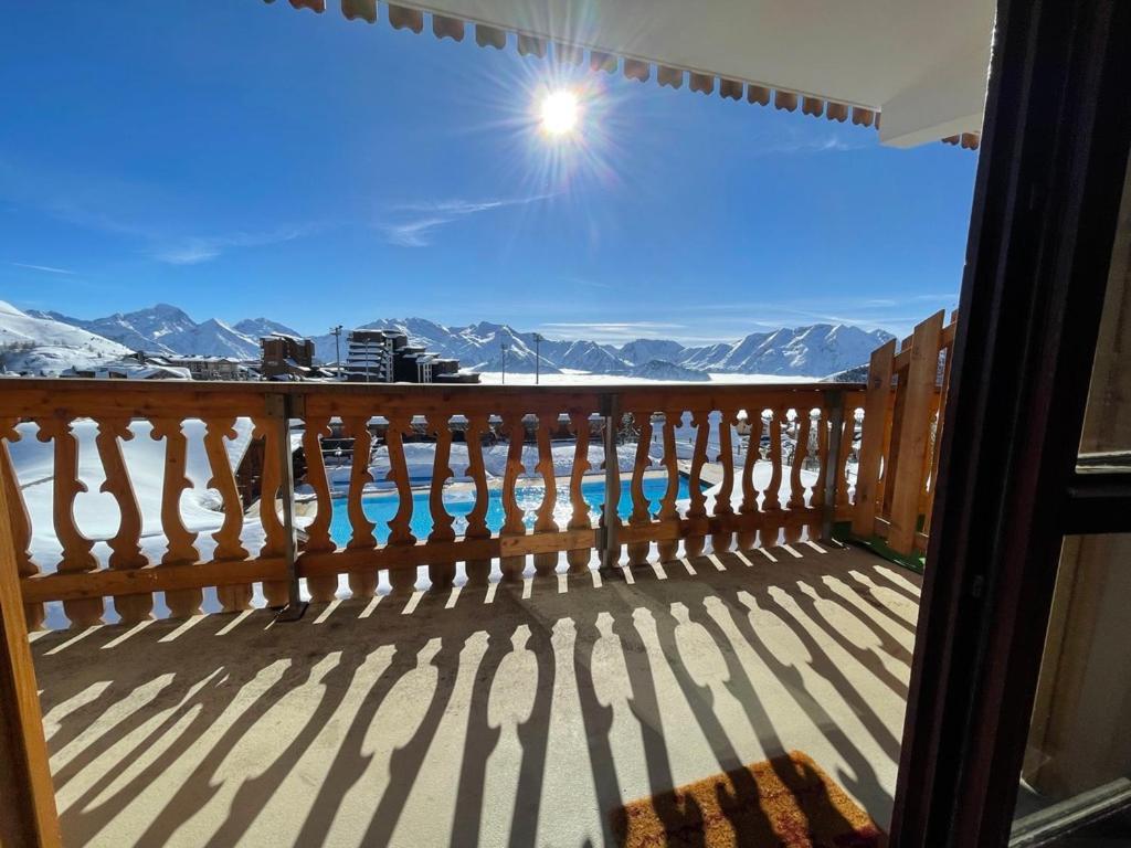 Superbe Studio avec vue exceptionnelle Alpe dʼHuez Extérieur photo